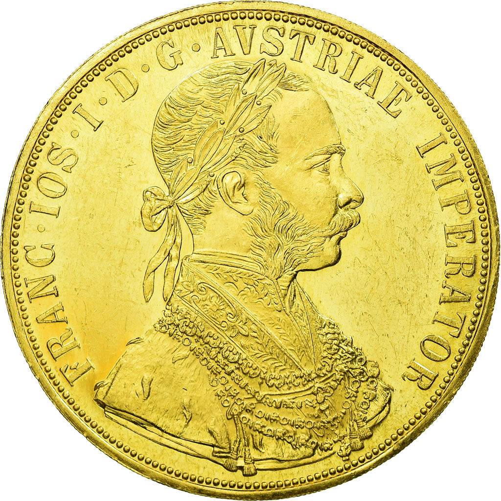 Coin, Austria, Franz Joseph I, 4 Ducat, 1915, Vienne, Official restrike