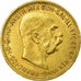 Coin, Hungary, Franz Joseph I, 10 Korona, 1910, Kormoczbanya, AU(55-58), Gold