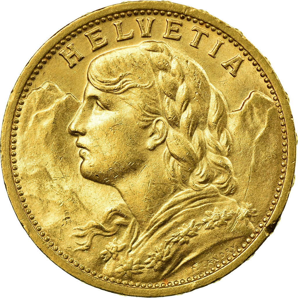 Moneda, Suiza, 20 Francs, 1912, Bern, SC, Oro, KM:35.1