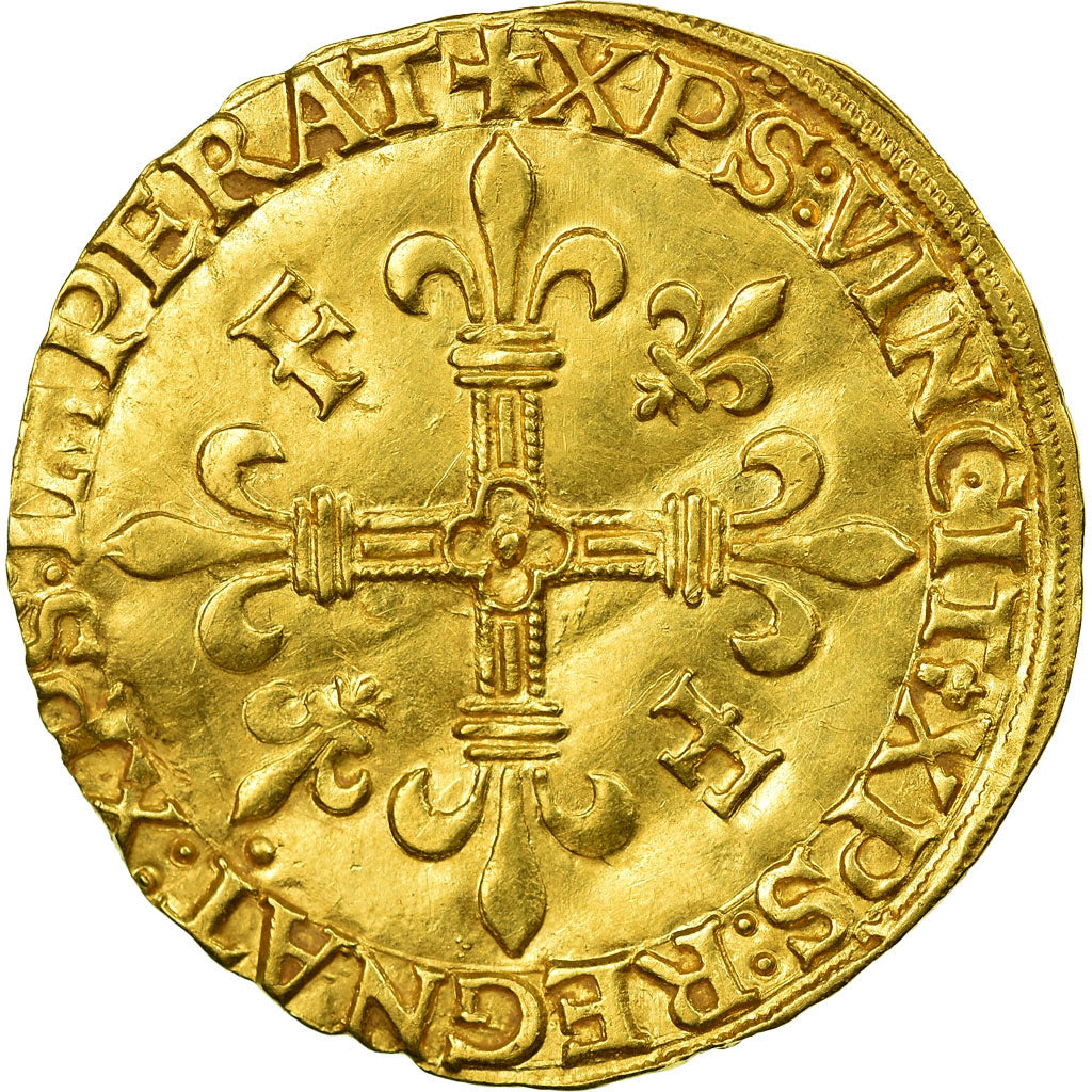 Moneta, Francia, François Ier, Écu d'or au soleil, Paris, BB+, Oro