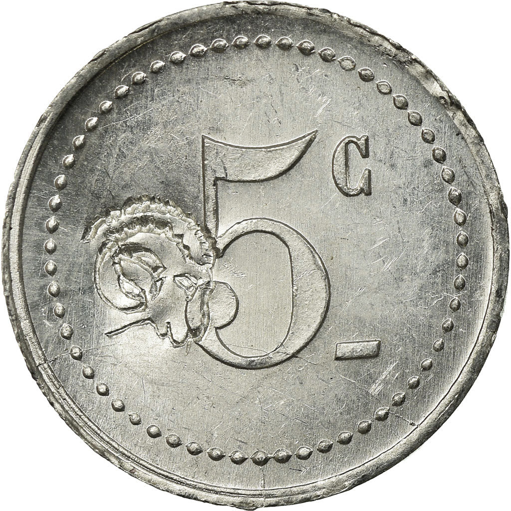 Coin, France, Comité Municipal d'Alimentation, Saint-Mandé, 5 Centimes