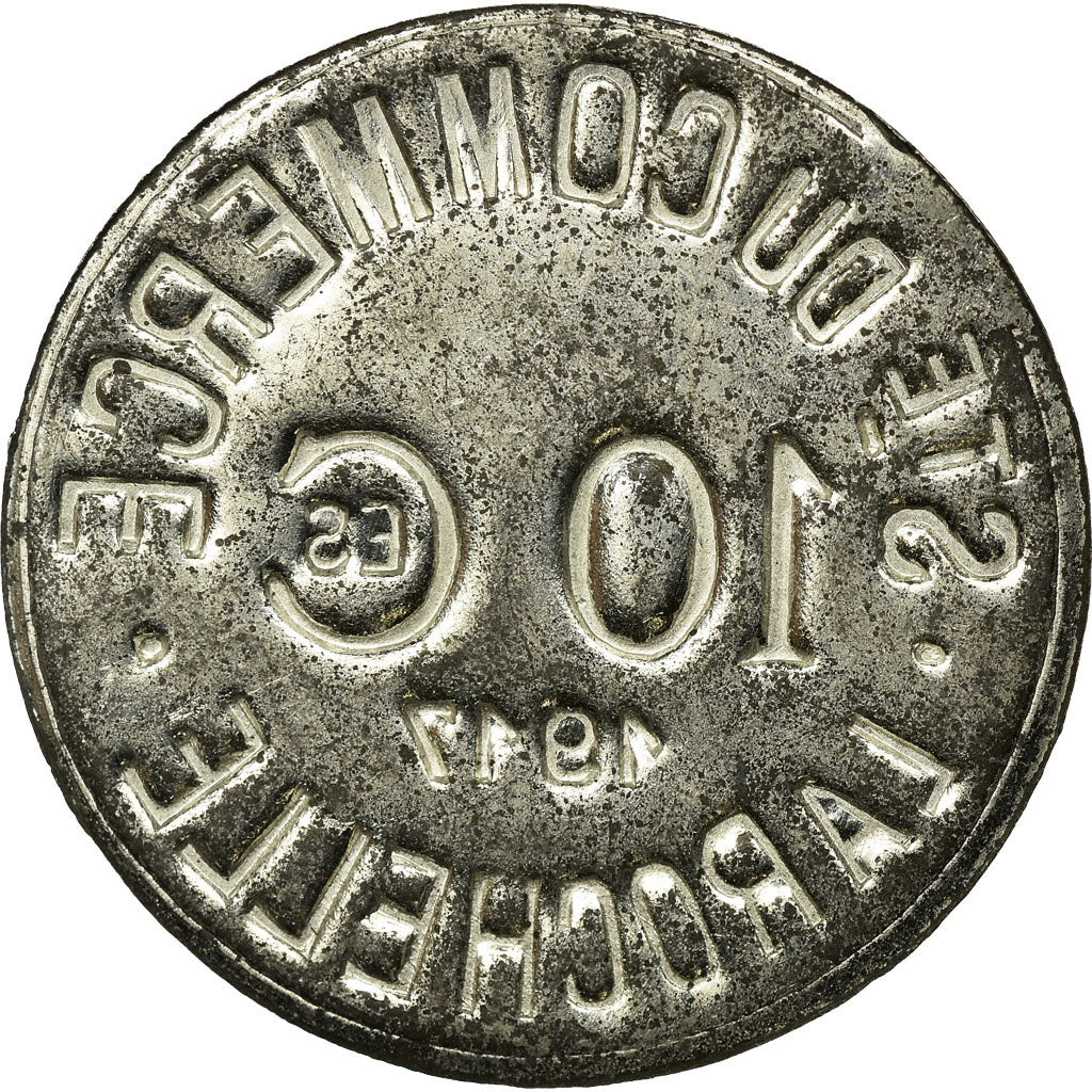 Coin, France, Société du Commerce, La Rochelle, 10 Centimes, 1917, AU(50-53)