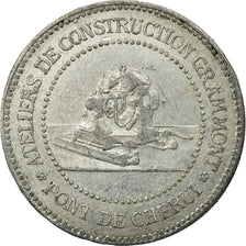 Münze, Frankreich, Compagnie des Tramways Electriques, Limoges, 10 Centimes