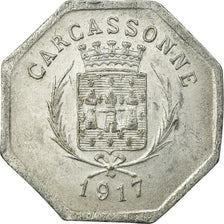 Coin, France, Union des Commerçants, Carcassonne, 25 Centimes, 1917, AU(55-58)