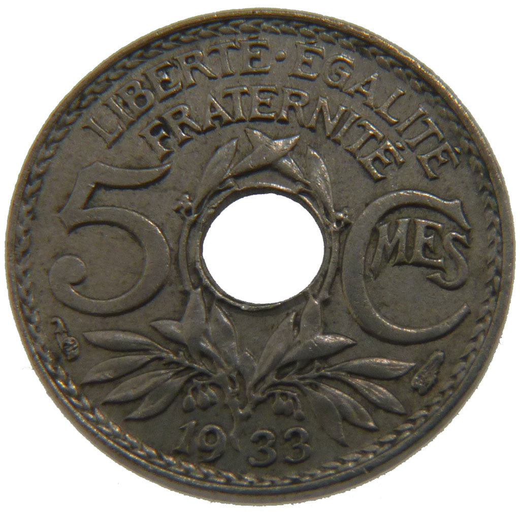 III ème République, 5 Centimes Lindauer Petit Module