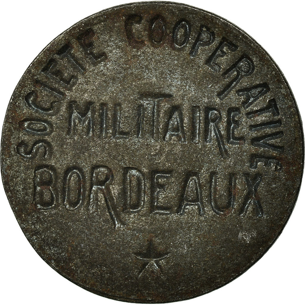 Coin, France, Société Coopérative Militaire, Bordeaux, 5 Centimes, AU(50-53)