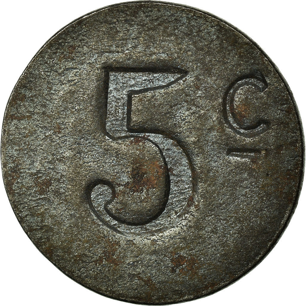 Coin, France, Société Coopérative Militaire, Bordeaux, 5 Centimes, AU(50-53)