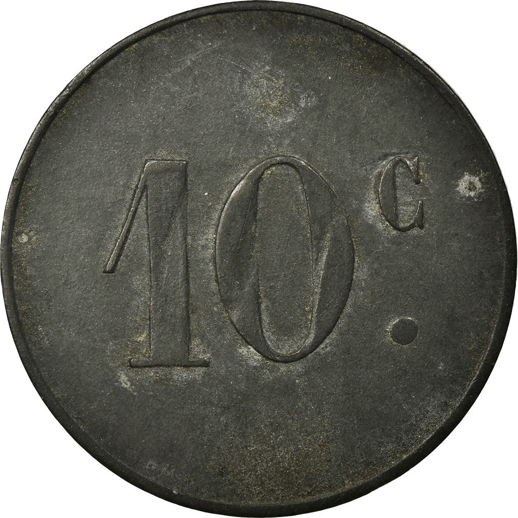 Münze, Frankreich, Crécy-en-Brie, Crécy-la-Chapelle, 10 Centimes, SS, Zinc