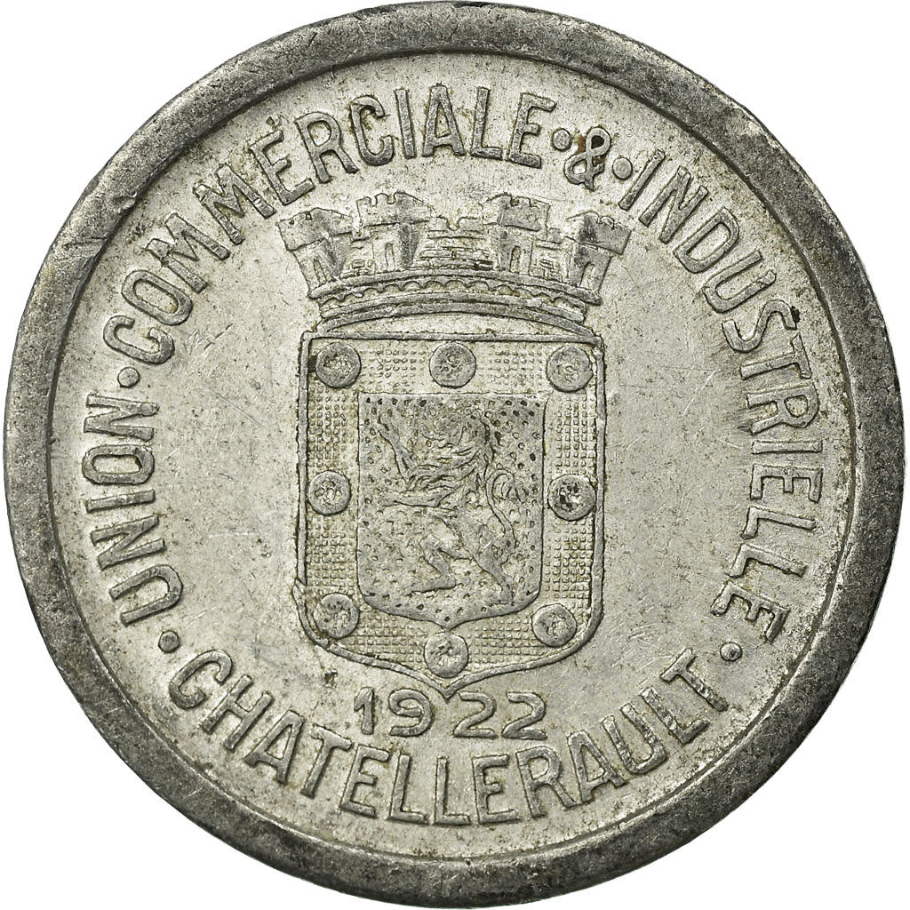 Coin, France, Union Commerciale et Industrielle, Chatellerault, 10 Centimes