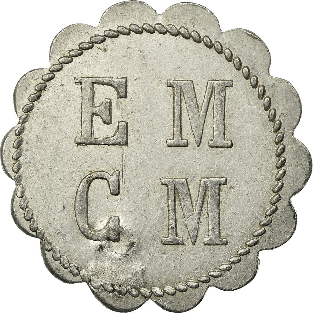 Coin, France, E. M. C. M, Saint-Hippolyte-du-Fort, 10 Centimes, AU(50-53)