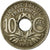 Moneda, Francia, Lindauer, 10 Centimes, 1924, BC+, Cobre - níquel, KM:866a