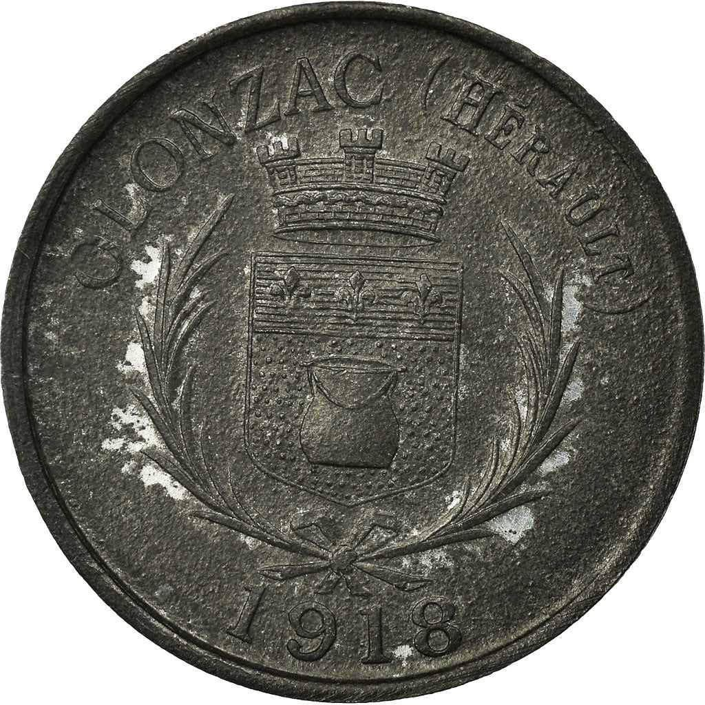 Coin, France, Coopérative de Consommation, Olonzac, 5 Centimes, 1918