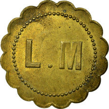 Coin, France, Ligue Monégasque, Monaco, 1 Franc, Very rare, AU(50-53), Brass