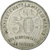 Moneta, Francja, Compagnie des Tramways, Nantes, 50 Centimes, AU(50-53)