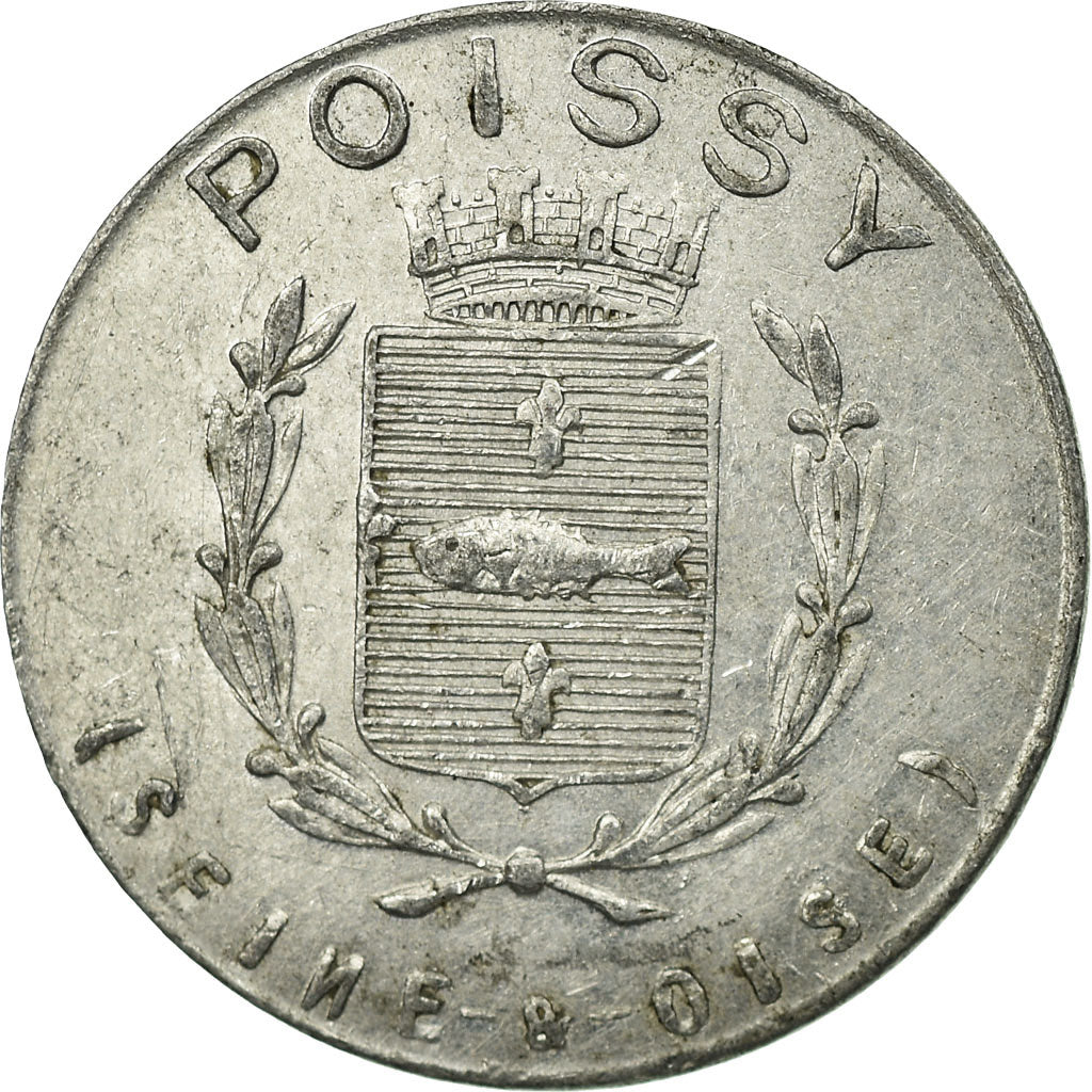 Coin, France, Union du Commerce et de l'Industrie, Poissy, 5 Centimes, 1918