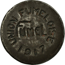 Munten, Frankrijk, Union Fuméloise, Fumel, 10 Centimes, 1917, ZF, Iron