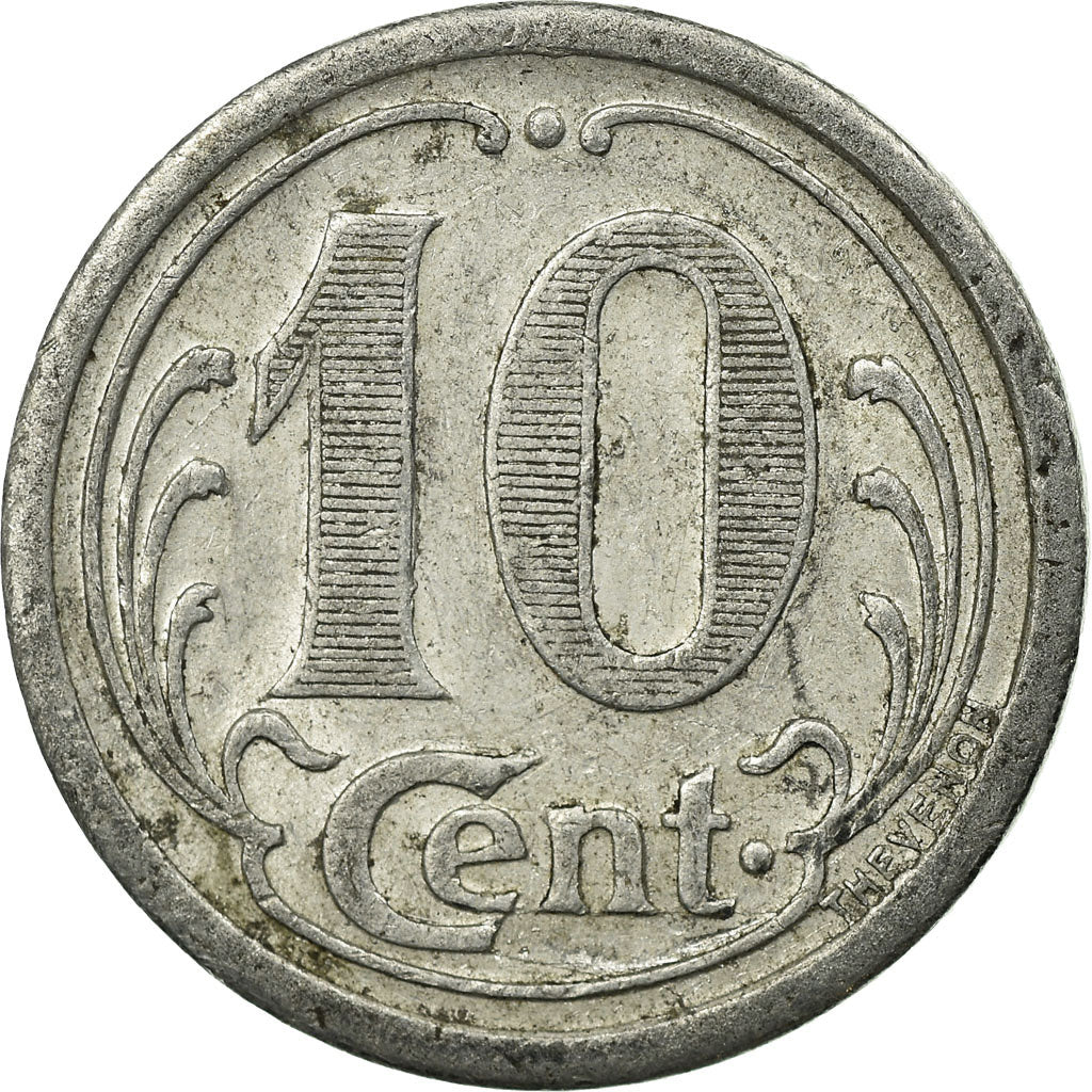 Coin, France, Union Commerciale, Ham, 10 Centimes, 1922, EF(40-45), Aluminium
