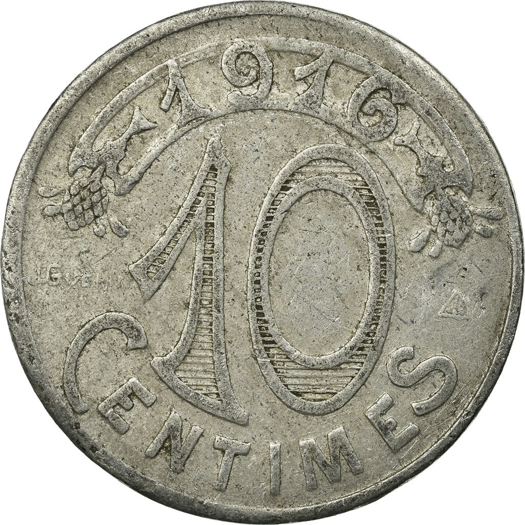 Coin, France, Chambre de Commerce, Marseille, 10 Centimes, 1916, VF(30-35)