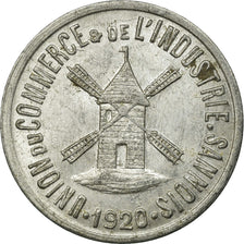 Coin, France, Union du Commerce & de l'Industrie, Sannois, 5 Centimes, 1920