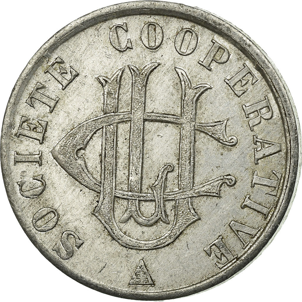 Coin, France, Société Coopérative U.C.L., Lorient, 5 Centimes, AU(50-53)