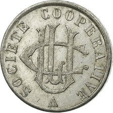 Coin, France, Société Coopérative U.C.L., Lorient, 5 Centimes, AU(50-53)