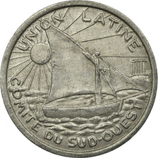 Münze, Frankreich, Union Latine, Comité du Sud-Ouest, Toulouse, 25 Centimes