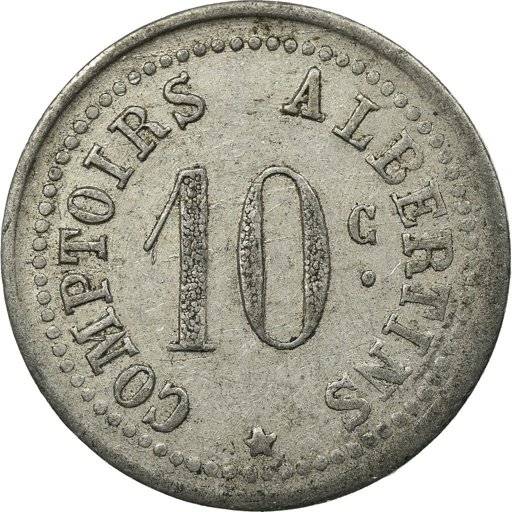 Münze, Frankreich, Comptoirs Albertins, Albert, 10 Centimes, SS, Aluminium