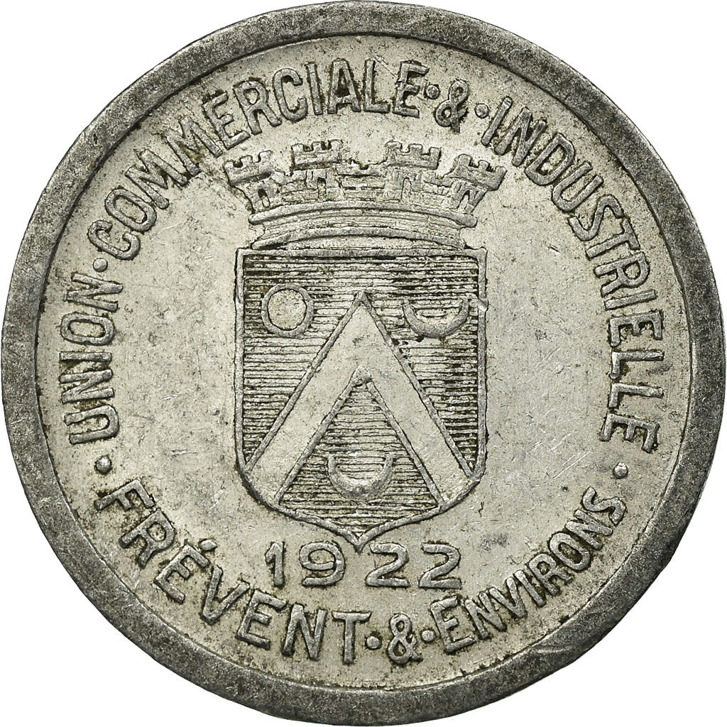 Münze, Frankreich, Union Commerciale et Industrielle, Frévent, 10 Centimes