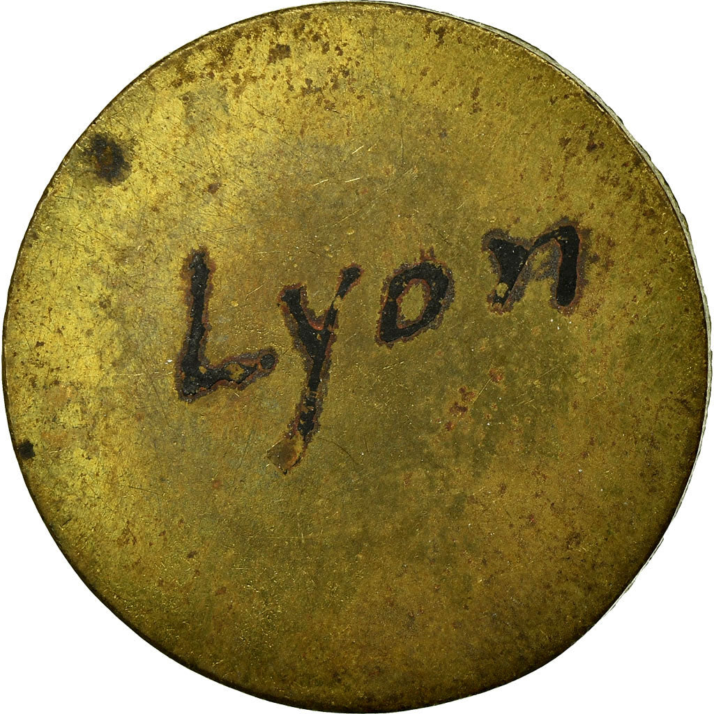 Moneta, Francia, Brasserie FAURE, Lyon, 40 Centimes, BB+, Ottone, Elie:B225.2