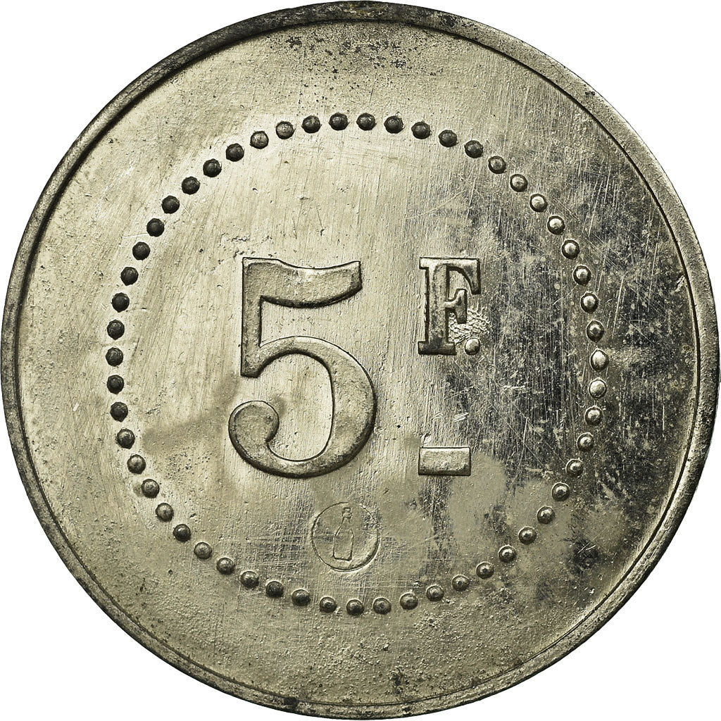 Coin, France, Approvisionnements Généraux, MICHAU, Pussay, 5 Francs
