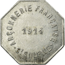 Coin, France, Arçonnerie française, Saint-Sulpice, 10 Centimes, 1914