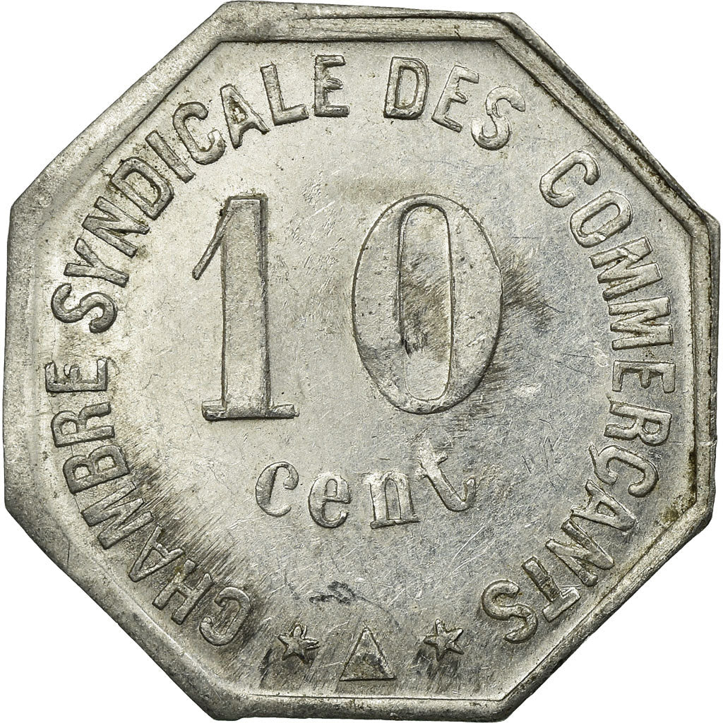 Coin, France, Chambre Syndicale des Commerçants, Perpignan, 10 Centimes, 1917