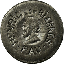 Moneda, Francia, Henric lou Biarnes, Pau, 10 Centimes, MBC+, Hierro, Elie:10.4