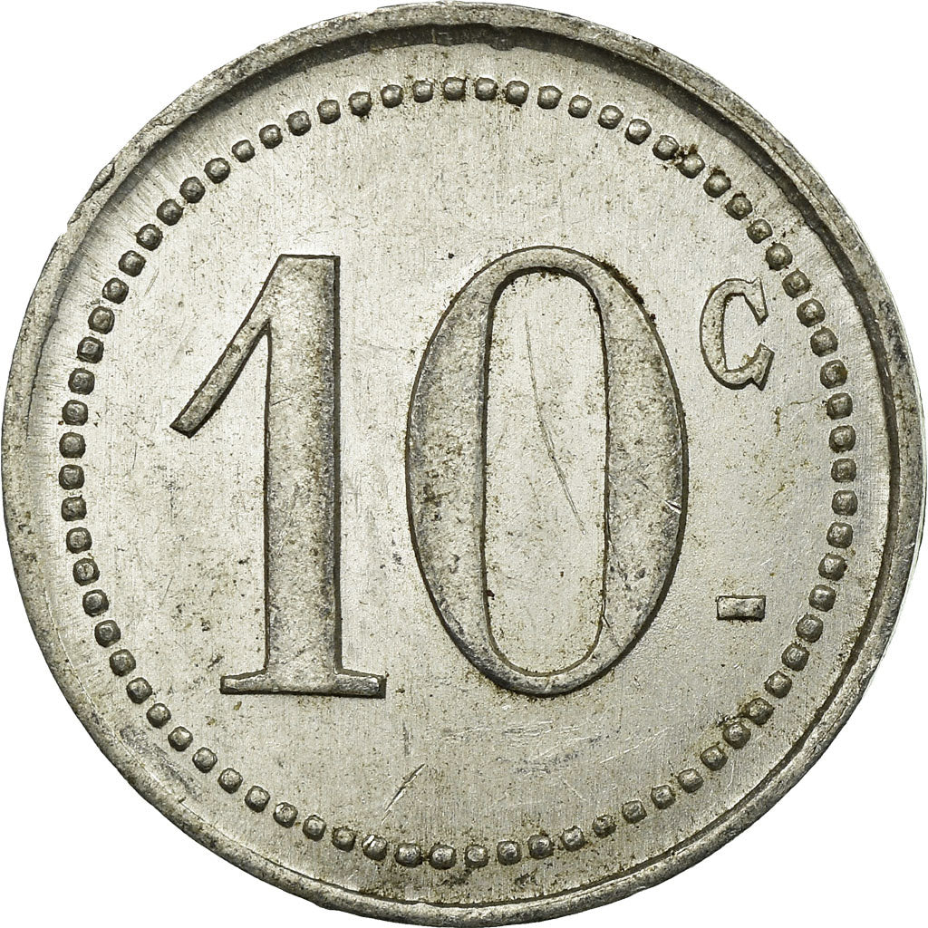 Coin, France, Comité Municipal d'Approvisionnement, Vanves, 10 Centimes
