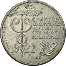 Coin, France, Chambre de Commerce, Nice, 10 Centimes, 1922, AU(50-53)
