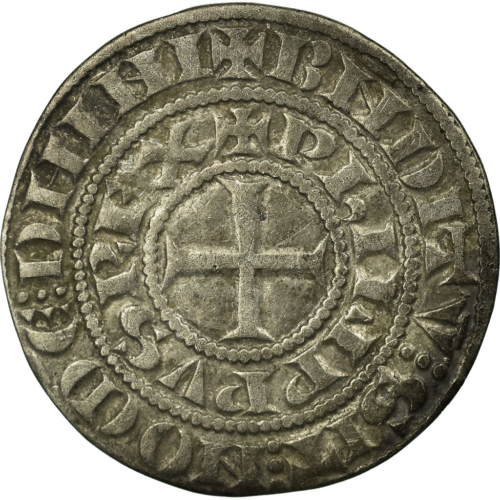 Coin, France, Philip IV, Maille Tierce, EF(40-45), Silver, Duplessy:219