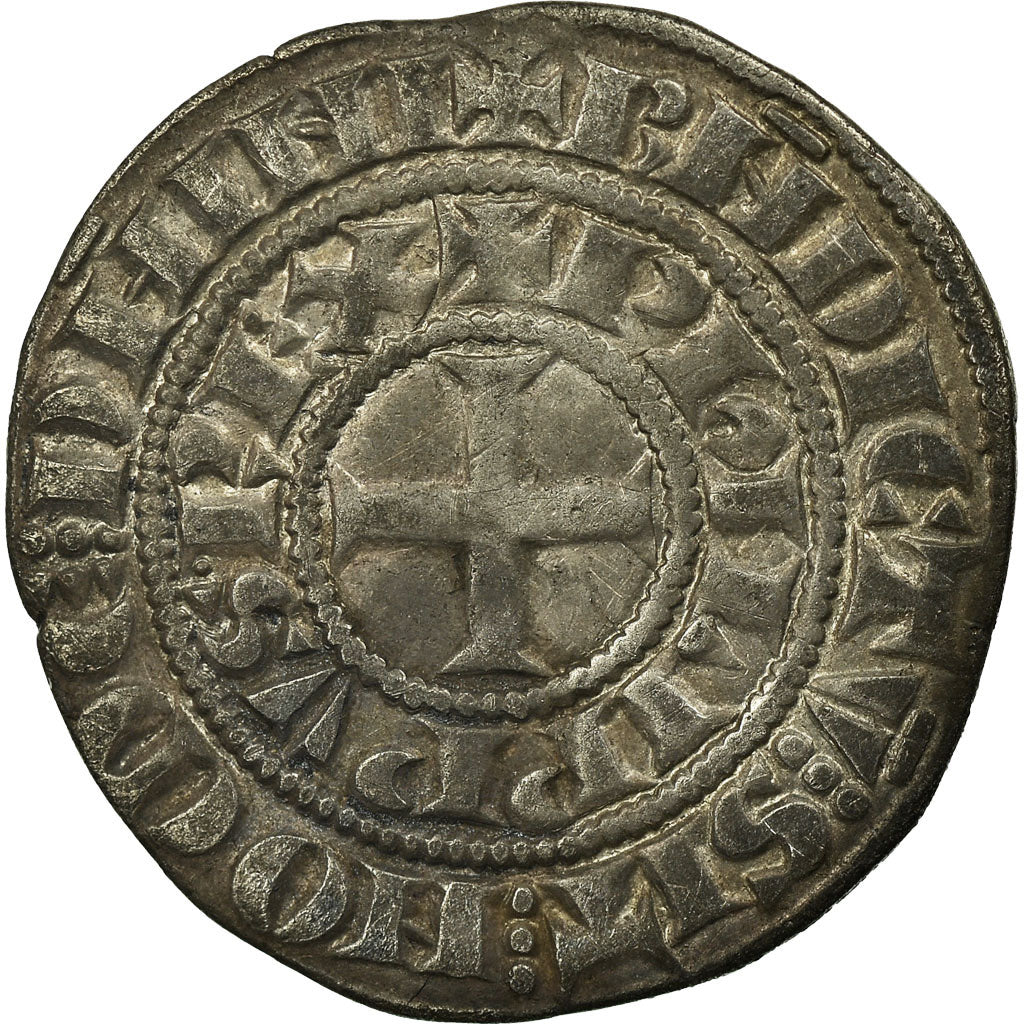 Coin, France, Philip IV, Maille Tierce, EF(40-45), Silver, Duplessy:219