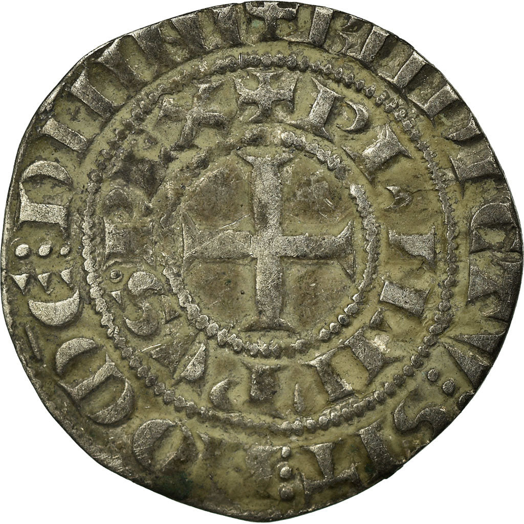Coin, France, Philip IV, Maille Tierce, EF(40-45), Silver, Duplessy:219