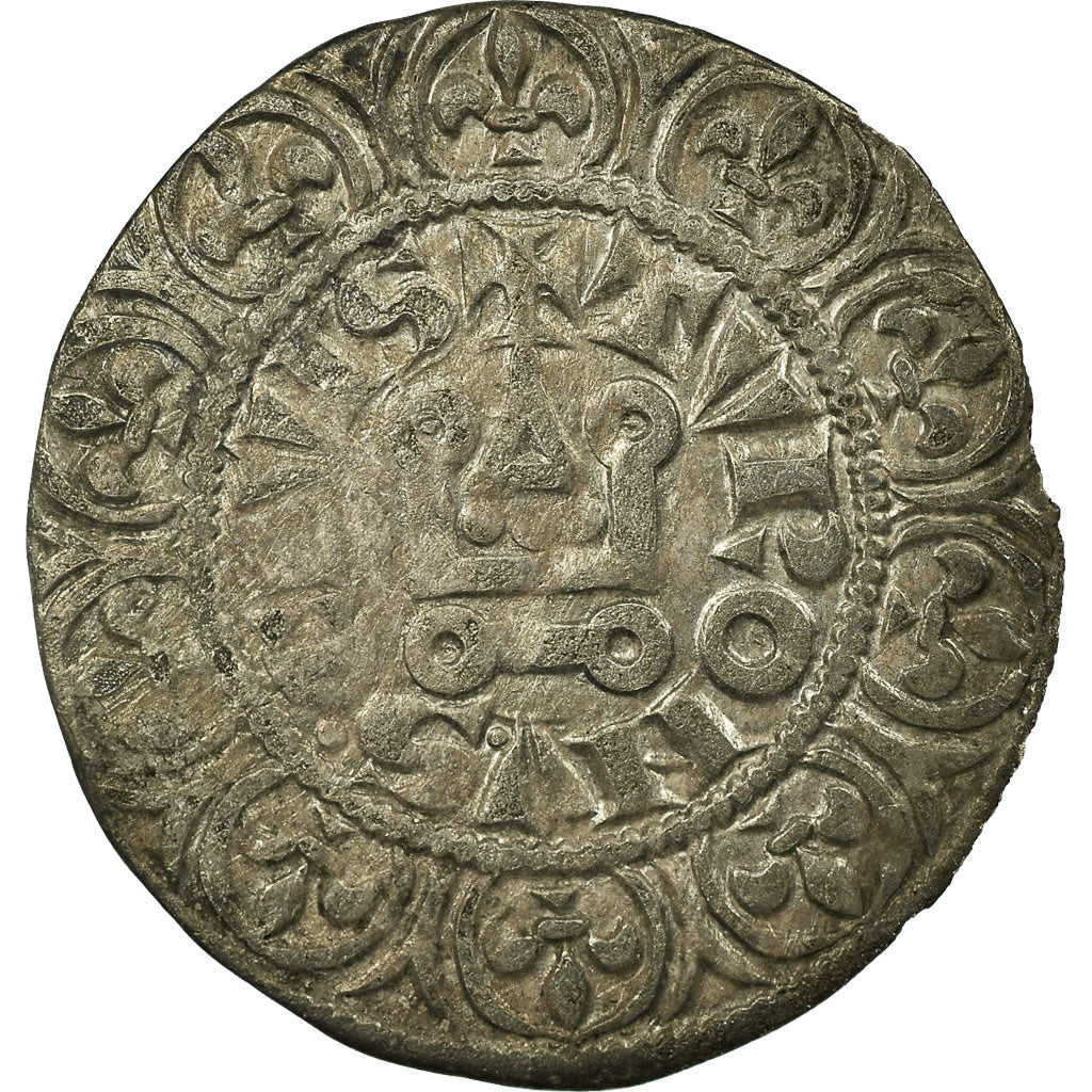 Moneta, Francia, Philip IV, Maille Tierce, MB+, Argento, Duplessy:219