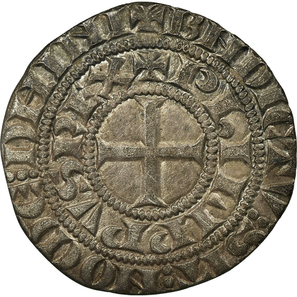 Moneta, Francia, Philip IV, Maille Tierce, MB+, Argento, Duplessy:219