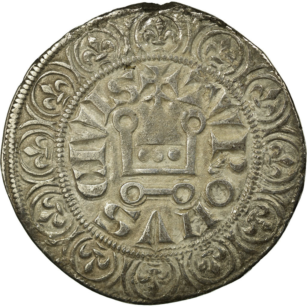 Moneda, Francia, Philip IV, Gros Tournois, MBC, Plata, Duplessy:213