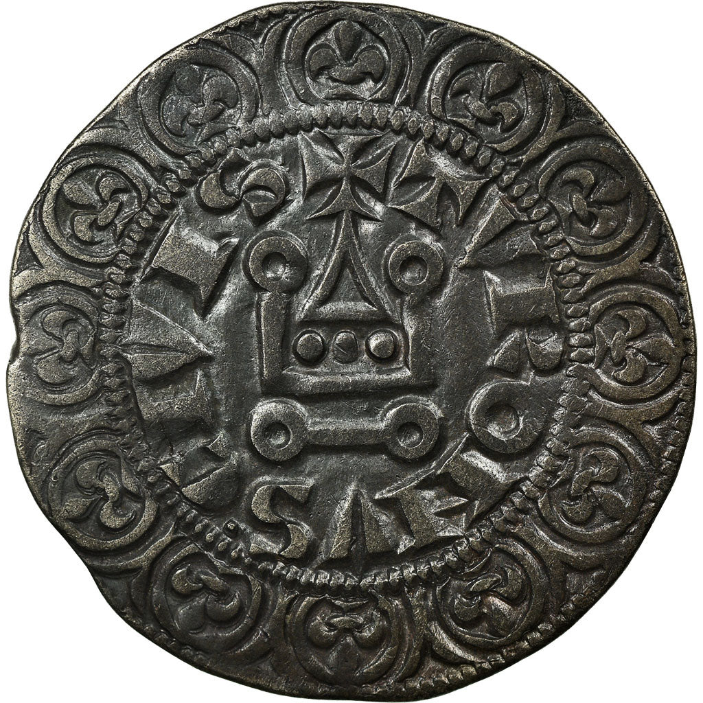 Moneta, Francia, Philip IV, Gros Tournois, BB, Argento, Duplessy:213
