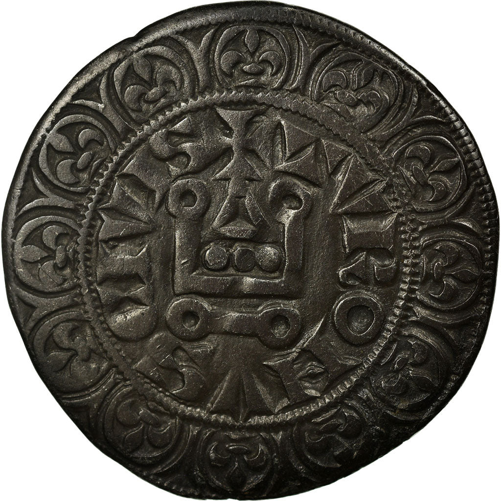 Munten, Frankrijk, Filip IV, Gros Tournois, ZF, Zilver, Duplessy:213