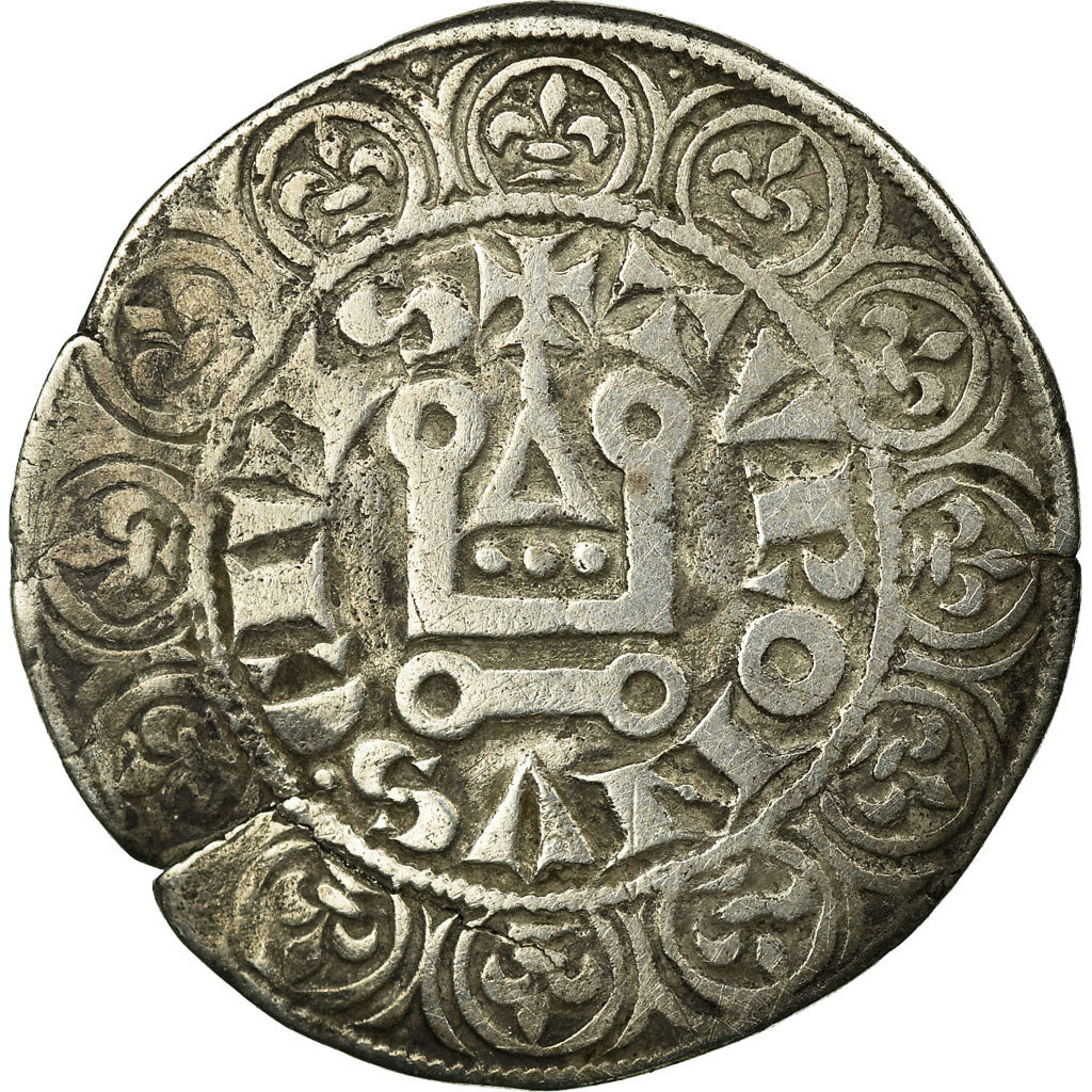 Munten, Frankrijk, Louis IX, Gros Tournois, FR+, Zilver, Duplessy:190B