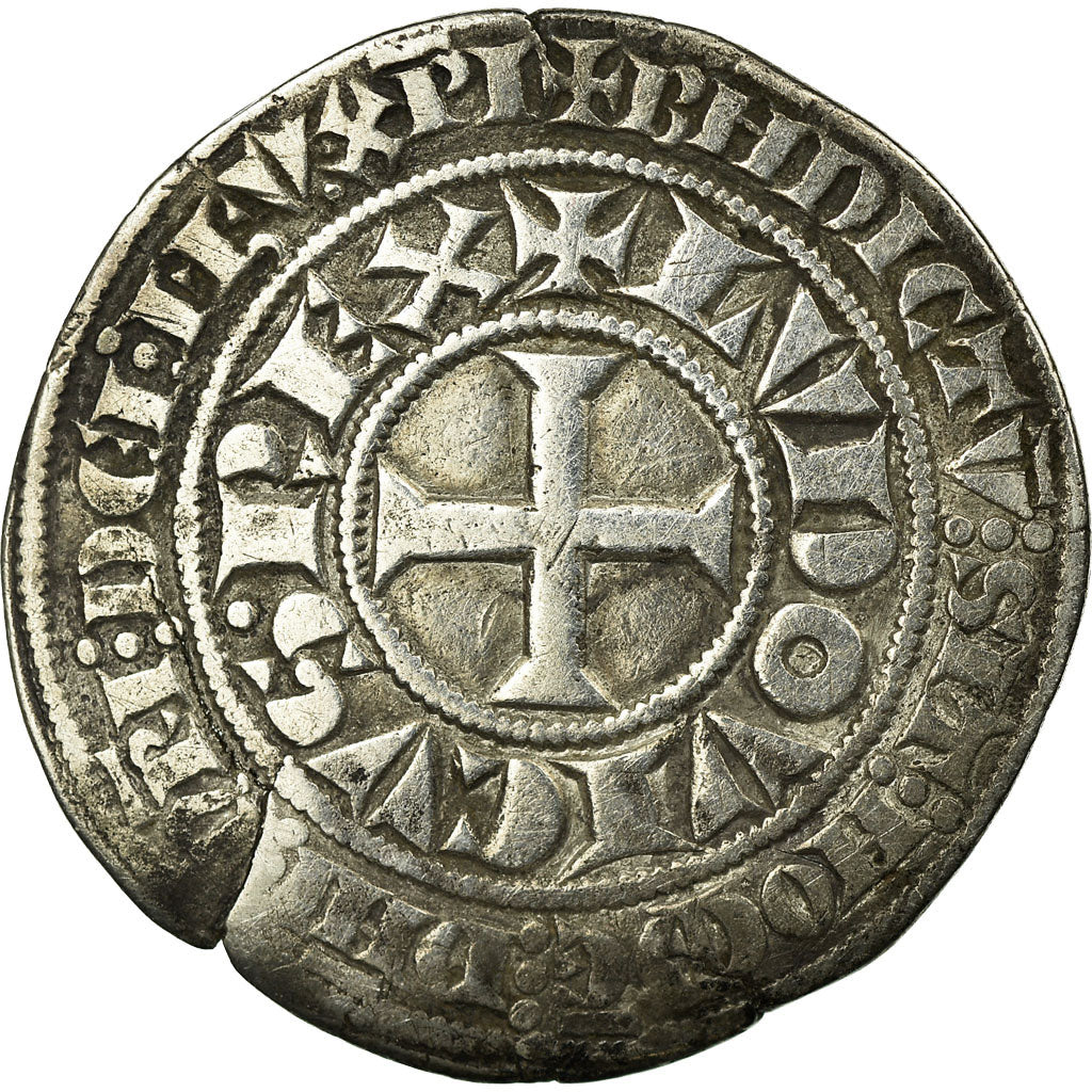Munten, Frankrijk, Louis IX, Gros Tournois, FR+, Zilver, Duplessy:190B