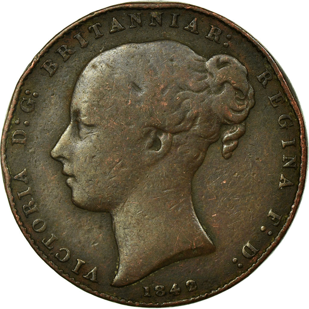 Münze, Gibraltar, Quart, 1842, S, Kupfer, KM:2