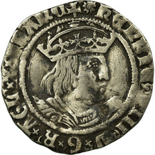 Moeda, Grã-Bretanha, Henry VIII, Groat, 1526-1529, London, VF(30-35), Prata