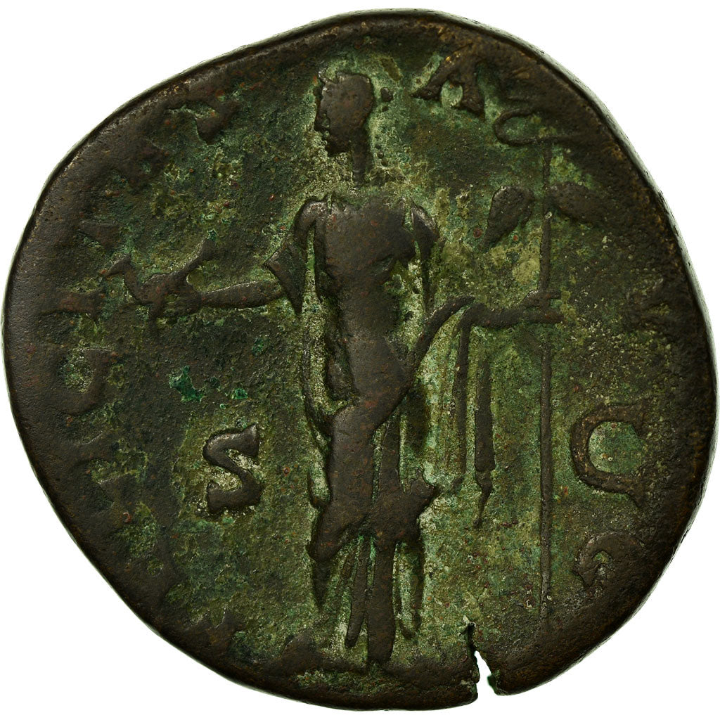 Coin, Antoninus Pius, Sestertius, 145-161, Rome, VF(30-35), Bronze, RIC:770