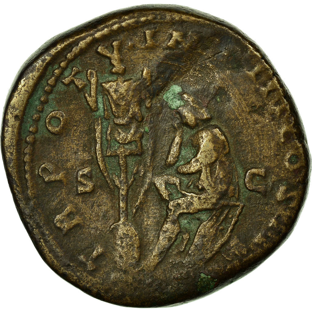 Münze, Lucius Verus, Sesterz, 165, Rome, S+, Bronze, RIC:1430