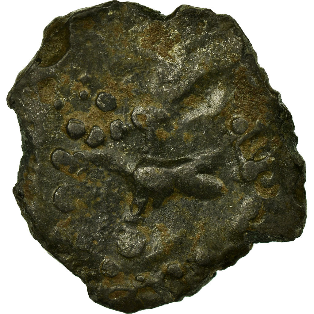 Coin, Bellovaci, Bronze Æ, type of Vendeuil-Caply, EF(40-45), Delestrée:S696A